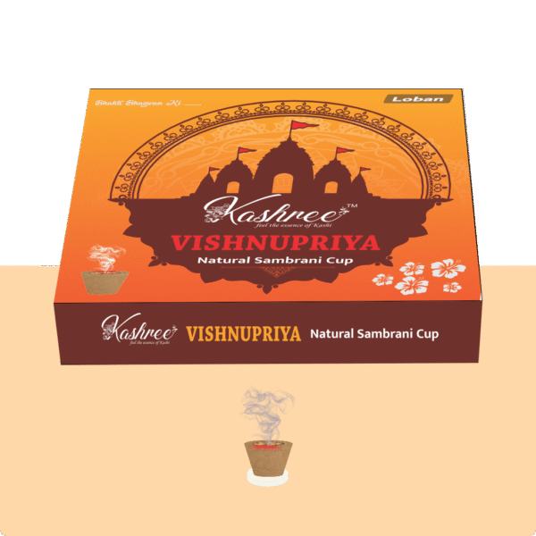 Vishnupriya Sambrani Havan Cup | Loban | Pack of 2 (24 pcs +Burner Plate/Pack)